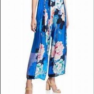 Johnny Was Tura Wrapped Wide Leg Floral Pant